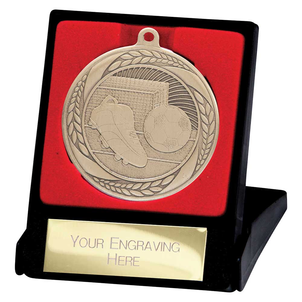 Typhoon Football Medal & Box Gold