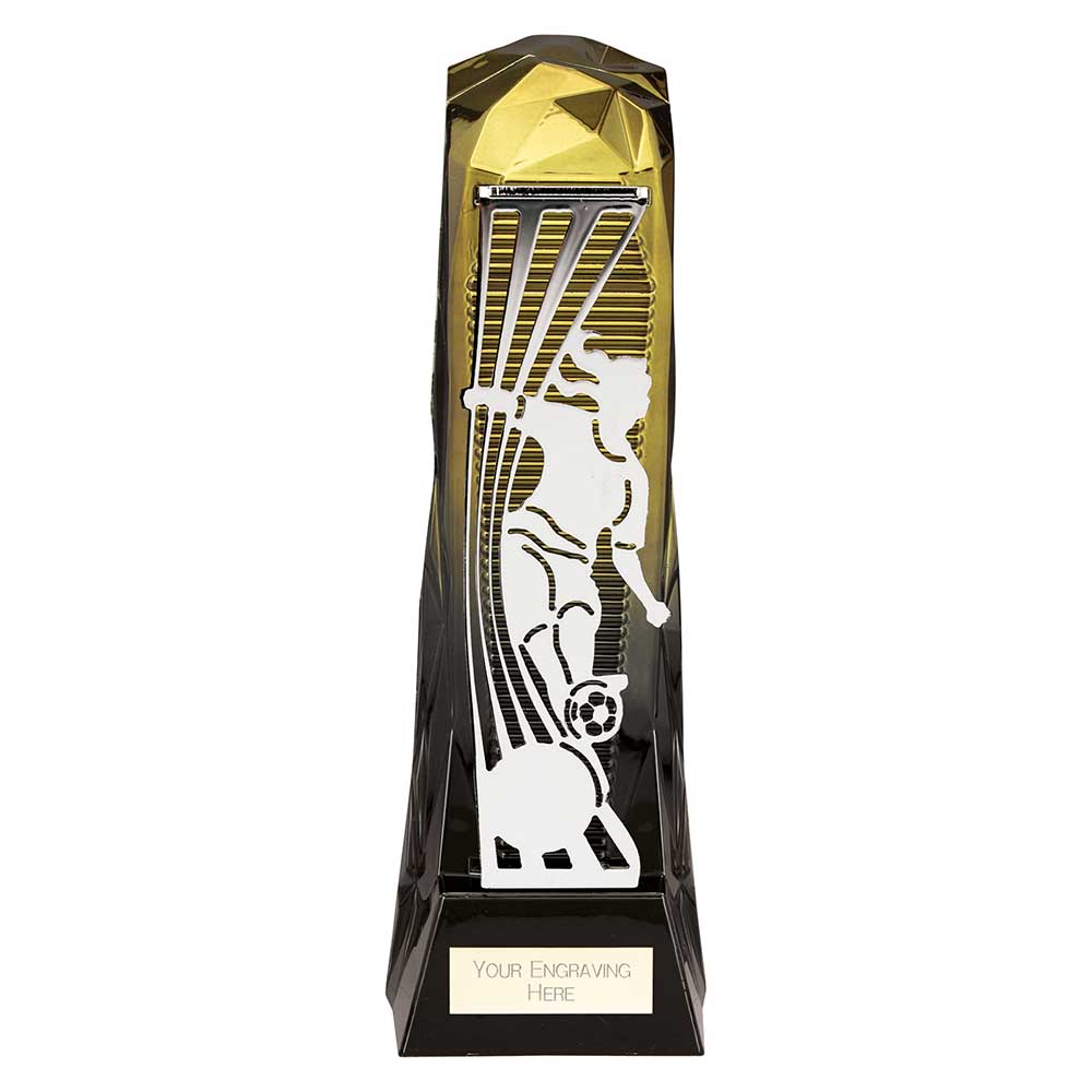 Shard Football Female Award Gold & Carbon Black