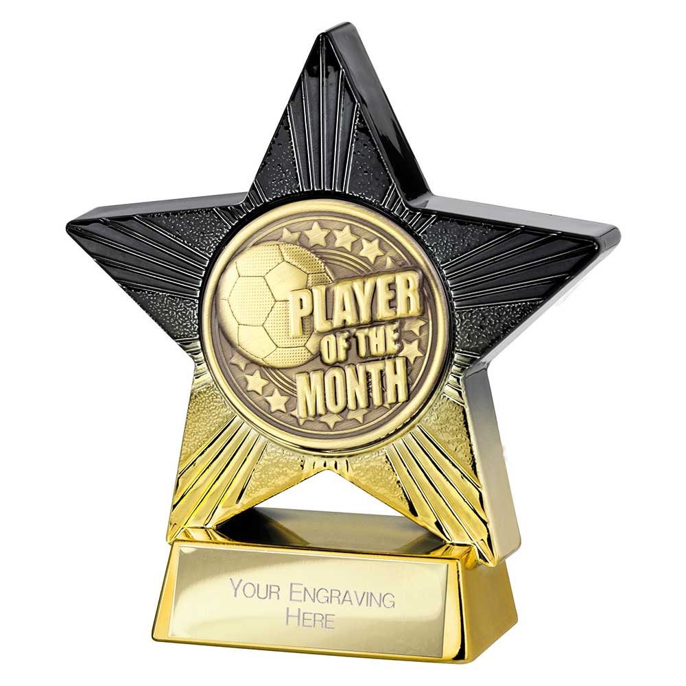 Superstar Player of Month Award Black & Gold