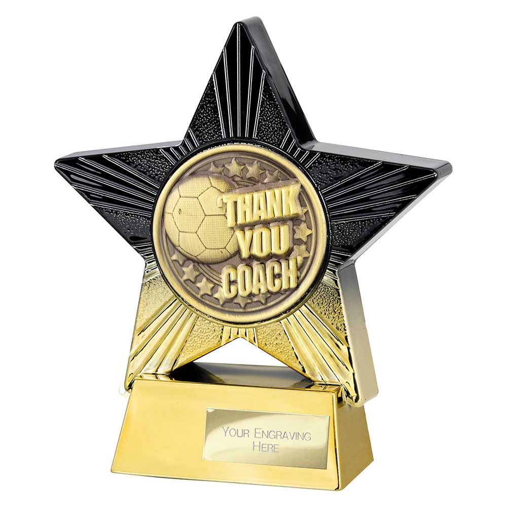 Superstar Thank you Coach Award Black & Gold