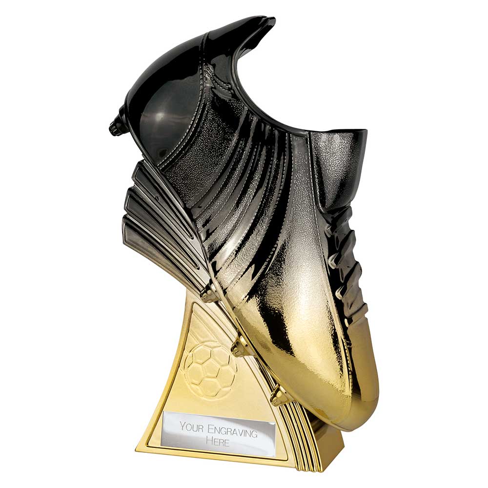 Power Boot Football Heavyweight Award Carbon Black to Gold