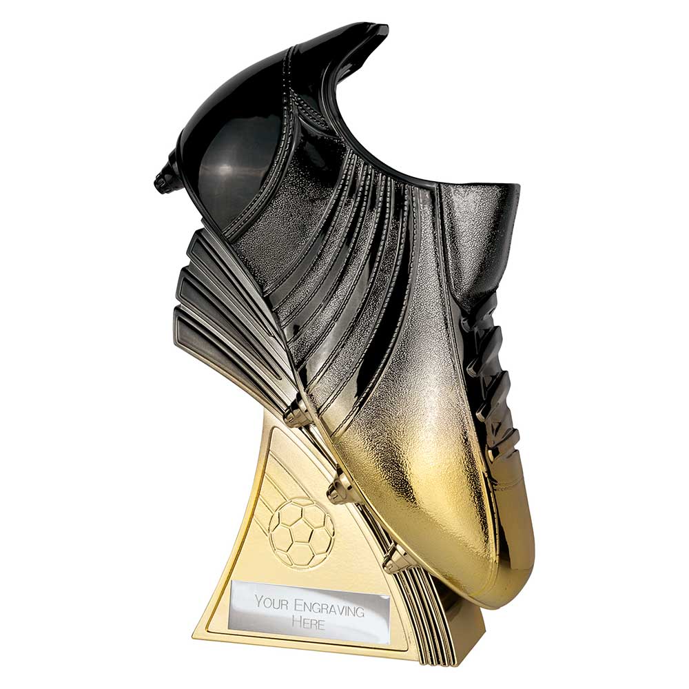Power Boot Football Heavyweight Award Carbon Black to Gold
