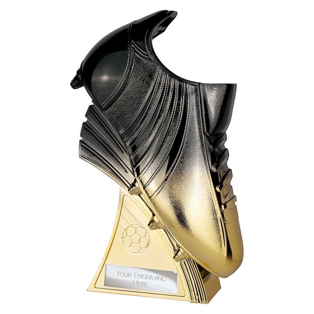 Power Boot Football Heavyweight Award Carbon Black to Gold