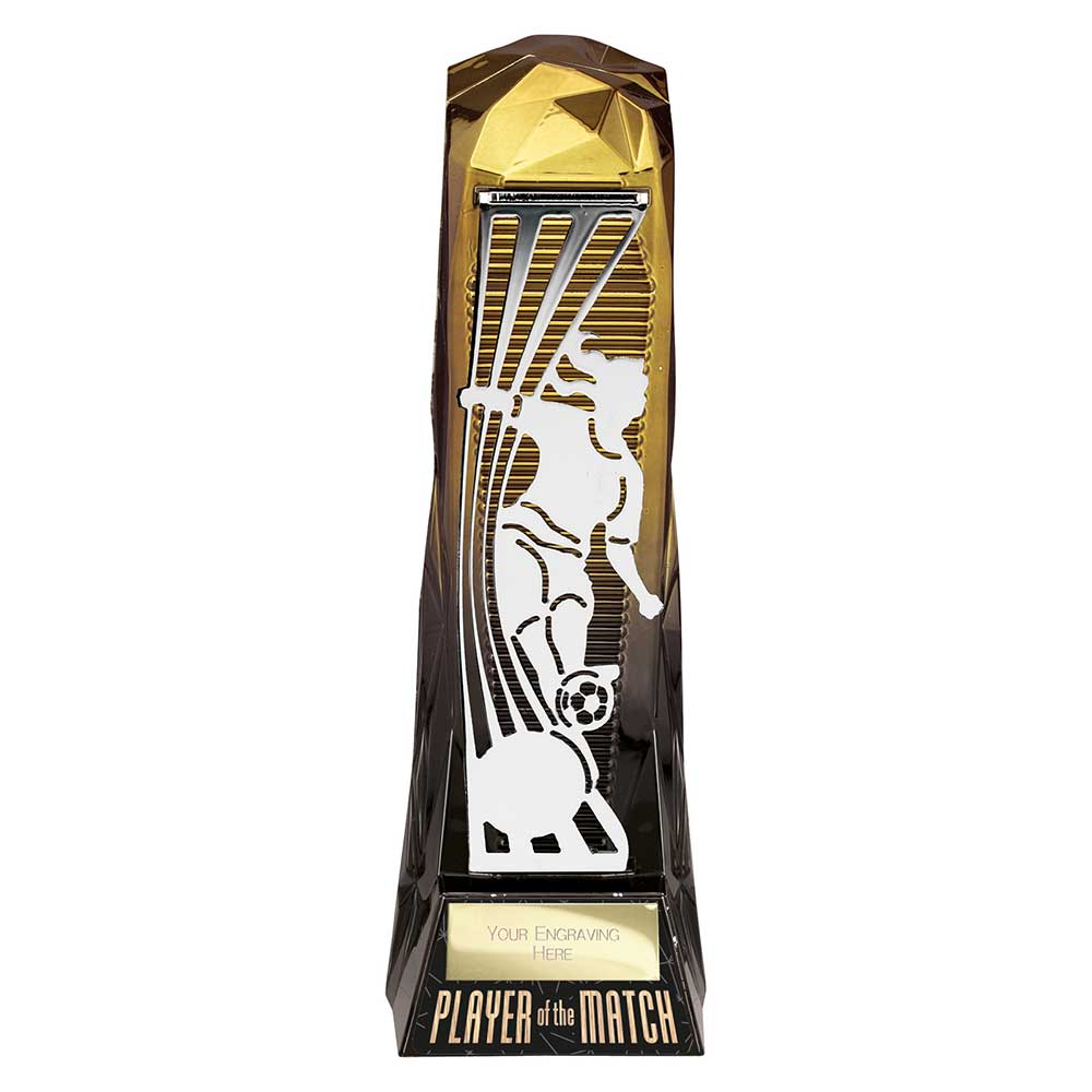 Shard Football Female Player of Match Gold & Carbon Black