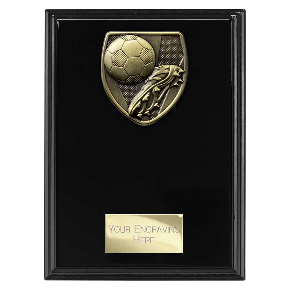 Cobra Plaque Football Boot & Ball Award Epic Black