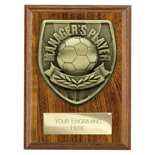 Cobra Plaque Managers Player Award Walnut