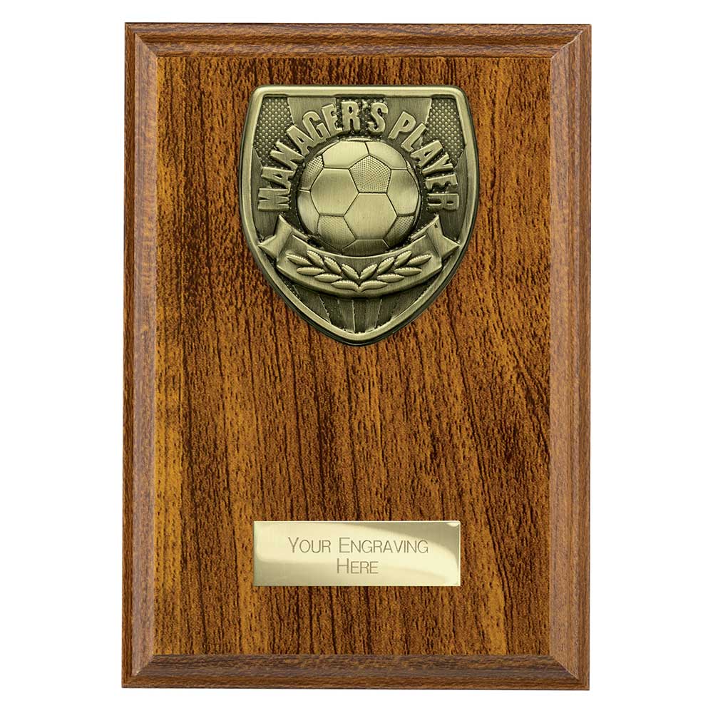 Cobra Plaque Managers Player Award Walnut