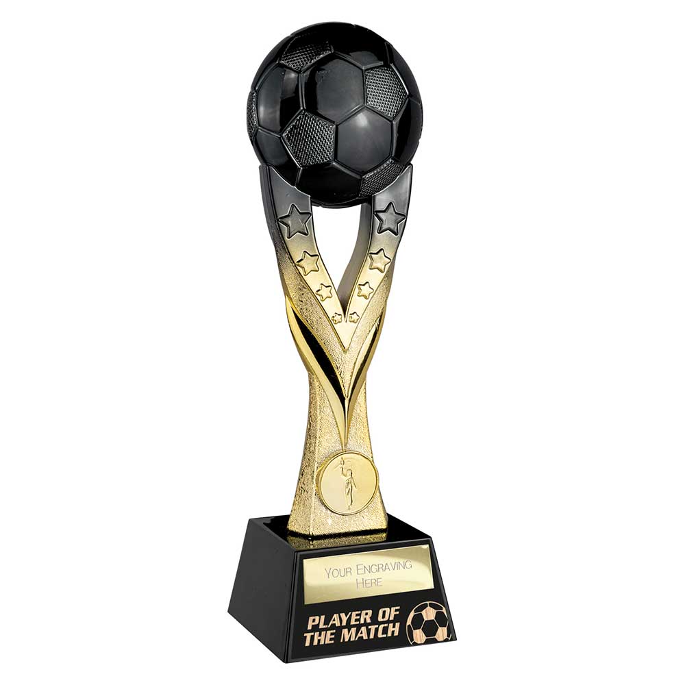 Extreme Football Player of Match Award Carbon Black & Gold
