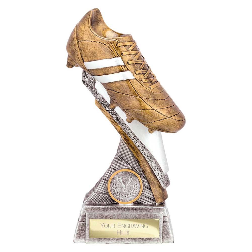 Thunder Flash Football Award Antique Silver & Gold