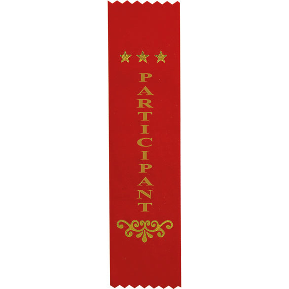 Recognition Participant Ribbon Red