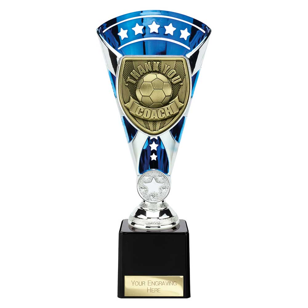 Cobra Star Cup Thank you Coach Silver & Blue