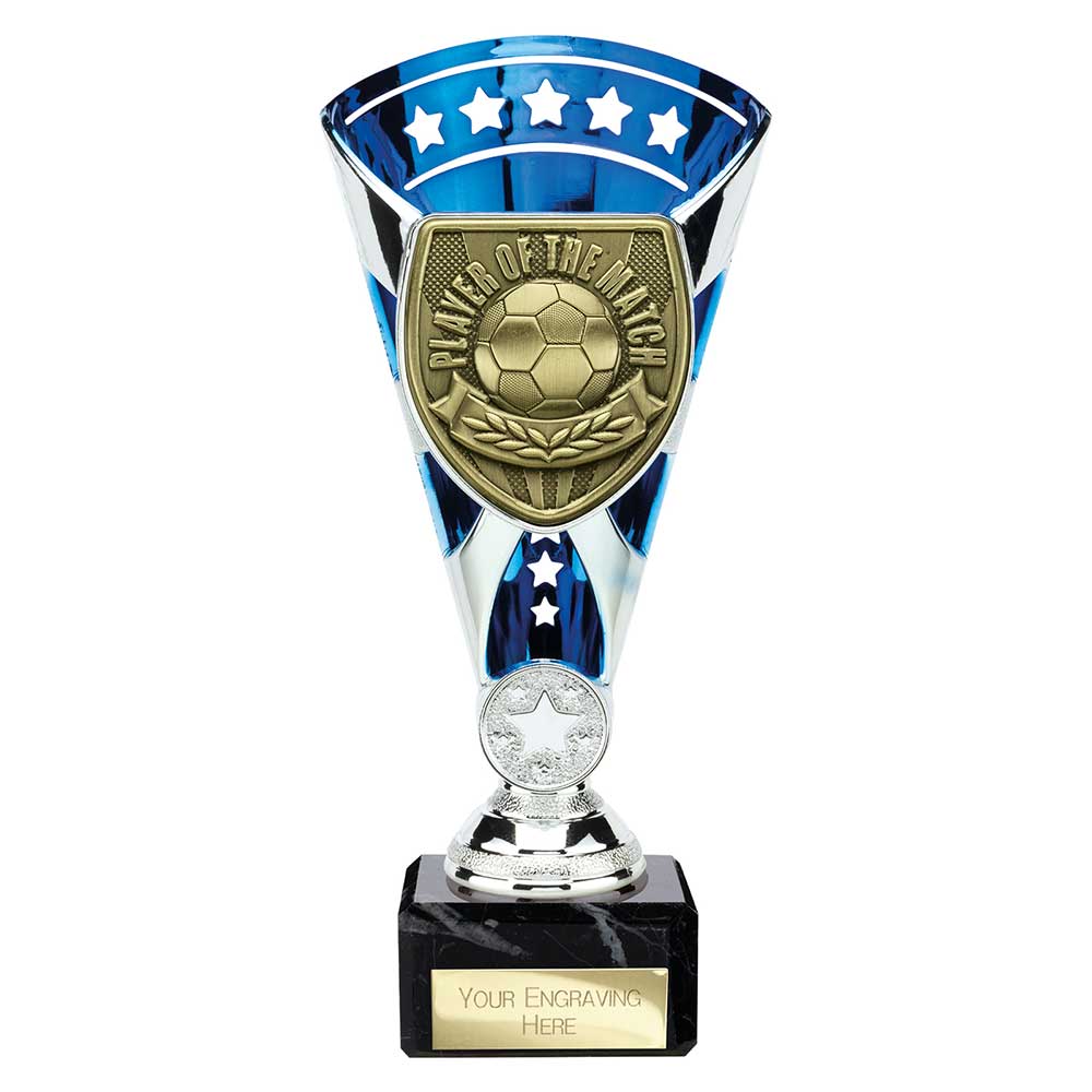 Cobra Star Cup Player of Match Silver & Blue