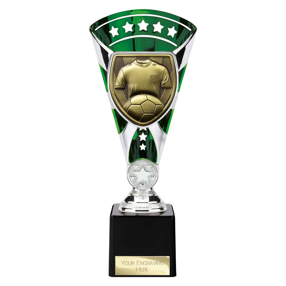 Cobra Star Cup Football Shirt & Ball Silver & Green