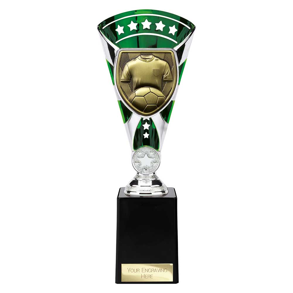 Cobra Star Cup Football Shirt & Ball Silver & Green