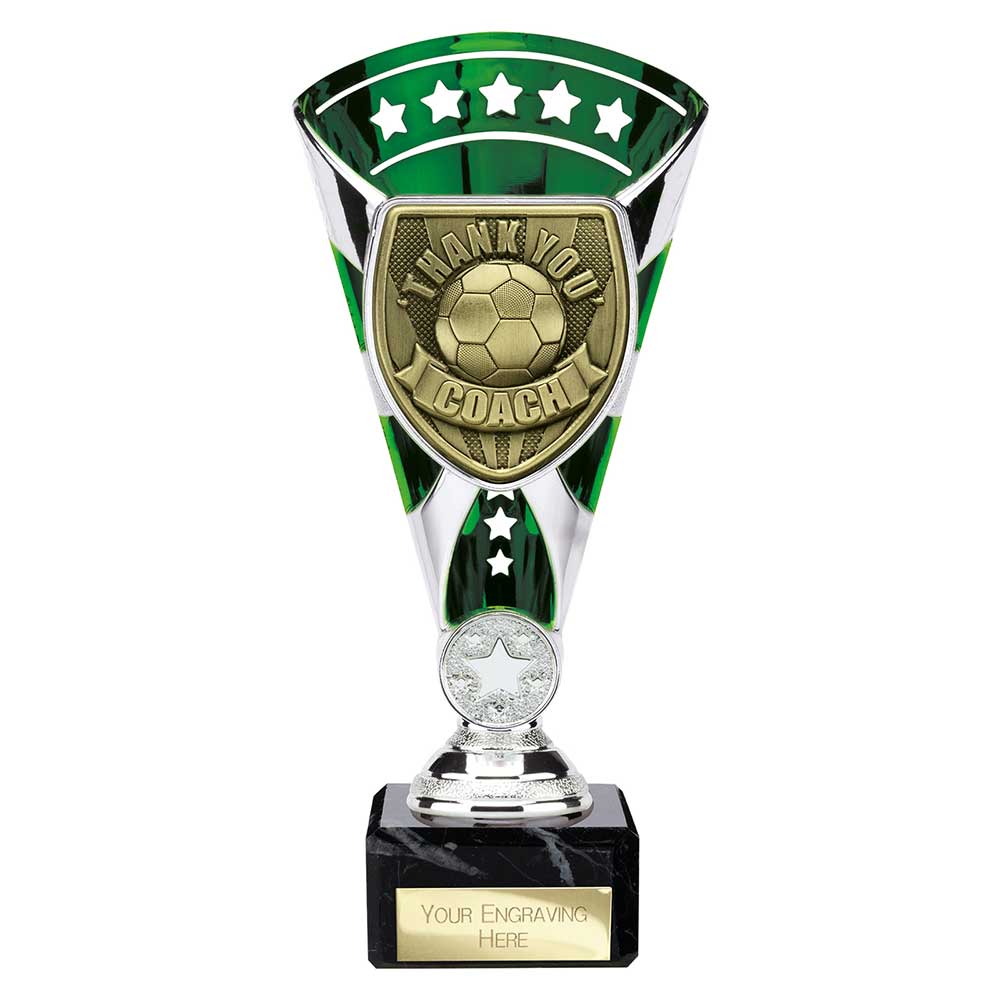 Cobra Star Cup Thank you Coach Silver & Green