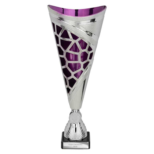 Vivid Trophy Silver & Purple