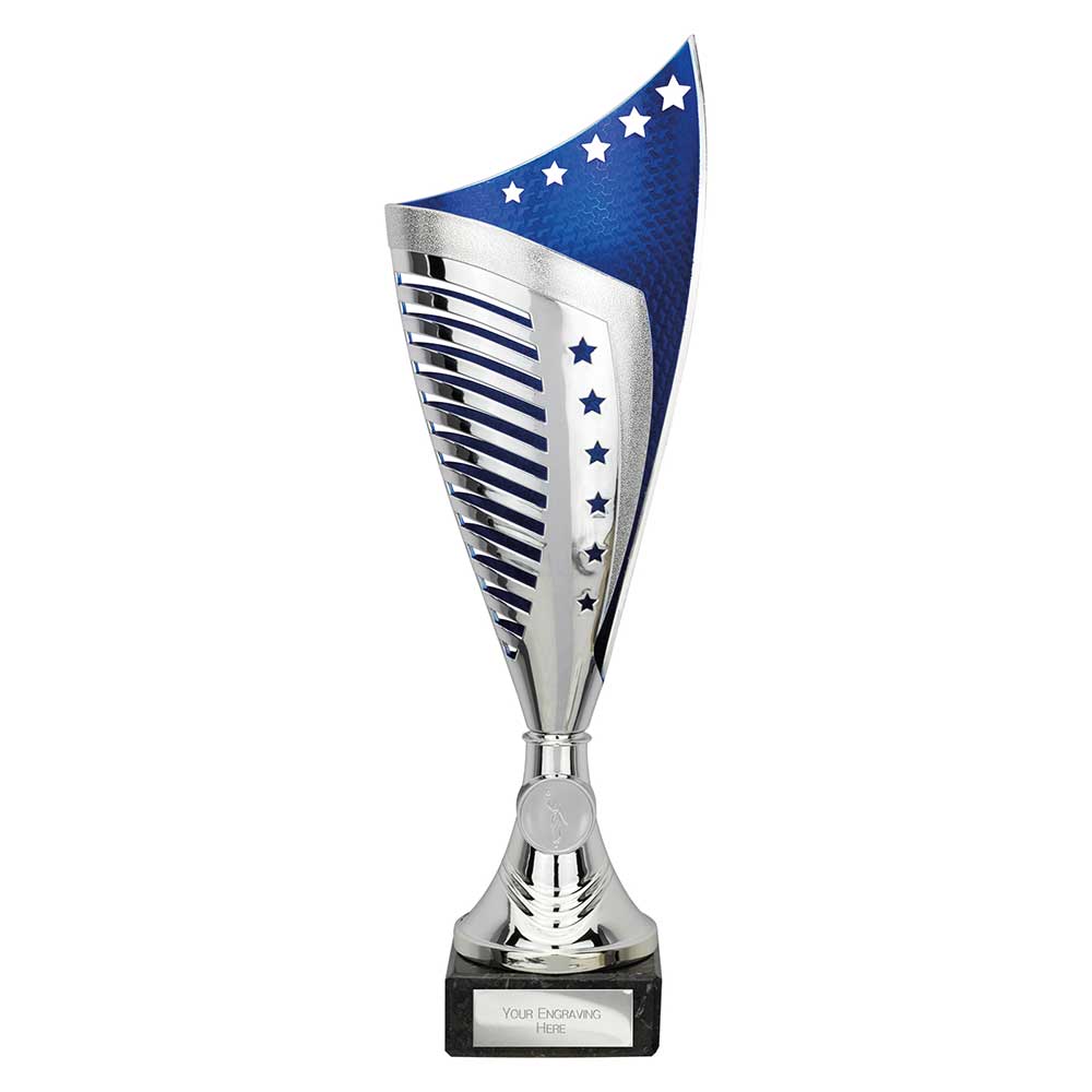 Nebula Trophy Silver & Blue