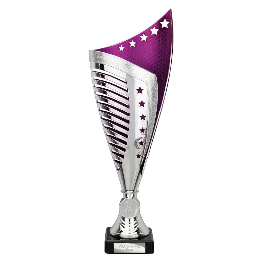 Nebula Trophy Silver & Purple