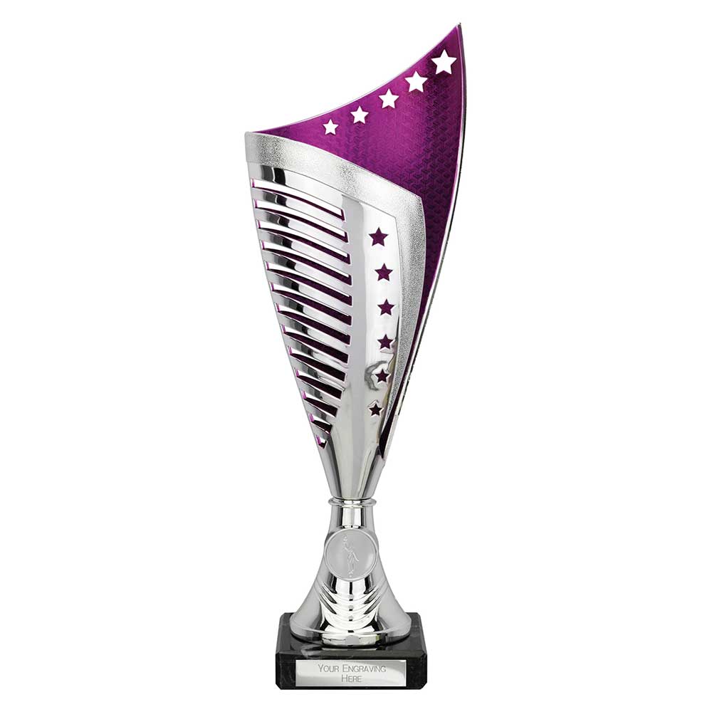 Nebula Trophy Silver & Purple