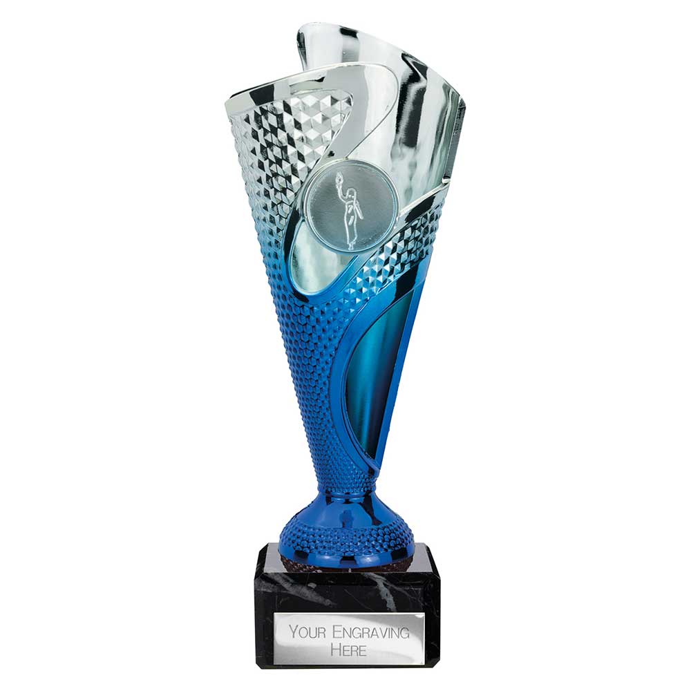 Rodeo Trophy Silver & Blue