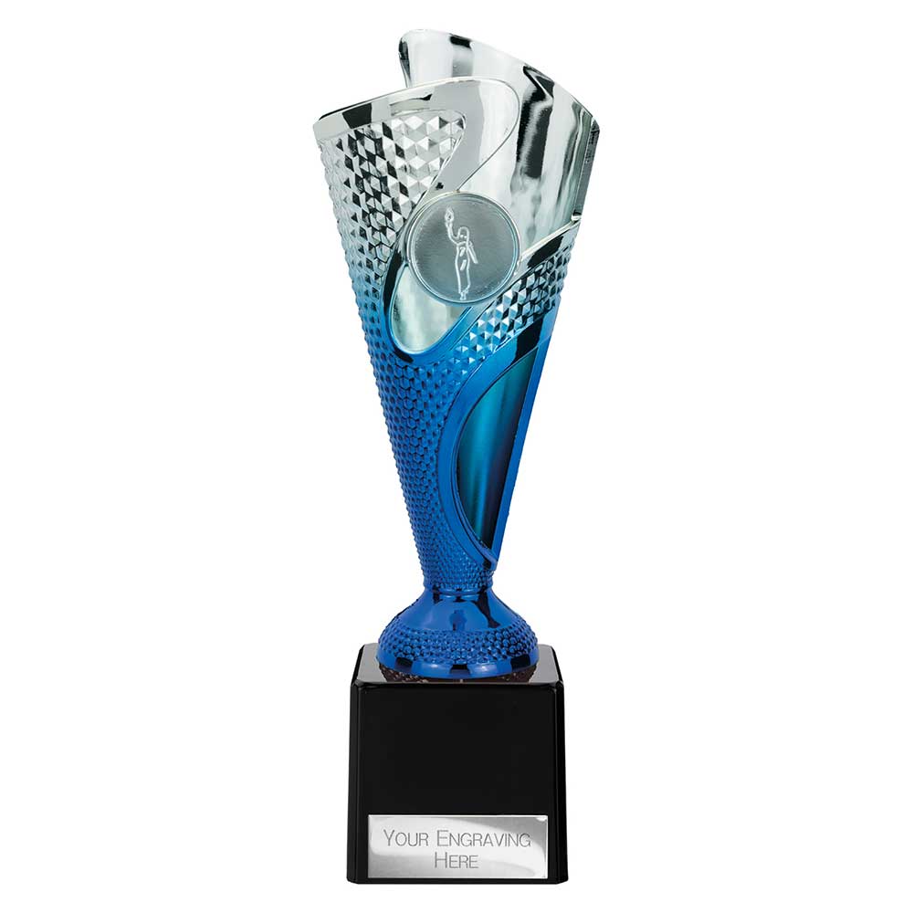 Rodeo Trophy Silver & Blue