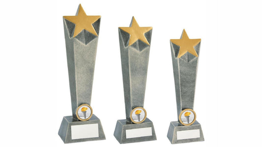 Antique Silver Resin Star Column