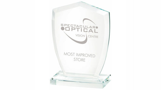 Clear Glass Shield Award (In Presentation Case