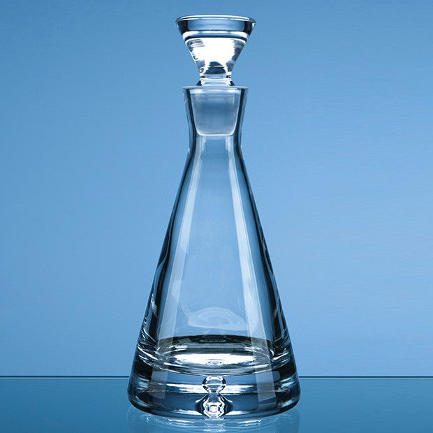 Handmade Bubble Base Pyramid Decanter