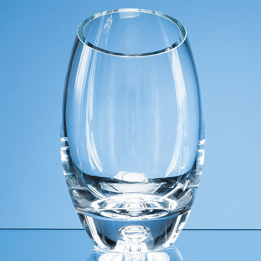 Handmade Bubble Base Oval Vase