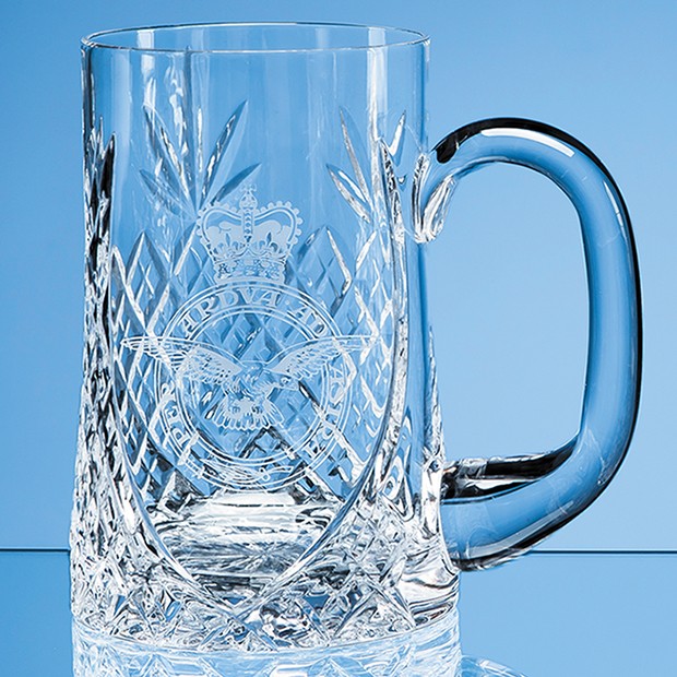Lead Crystal Sloped Panel Tankard