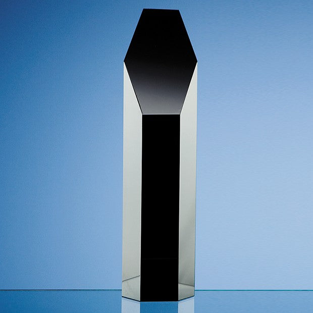 Onyx Black Optic Hexagon Award