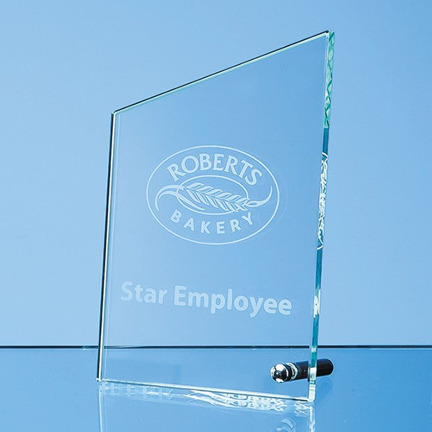 Jade Glass Peak with Chrome Pin