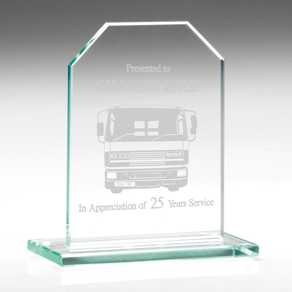 Jade Glass Rectangle Plaque (6mm Thick)