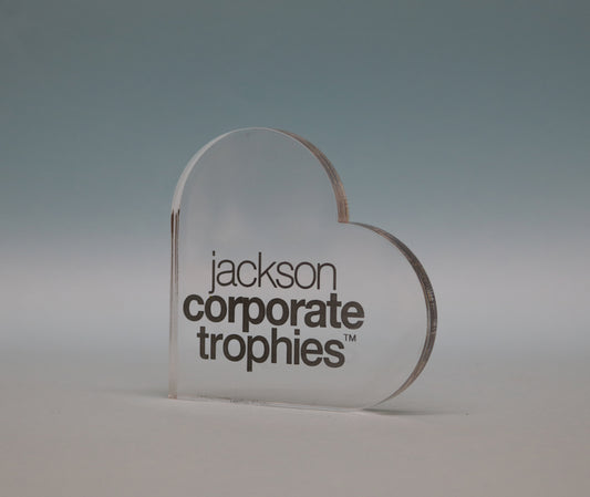 Freestanding Acrylic Heart Award - 3 Sizes