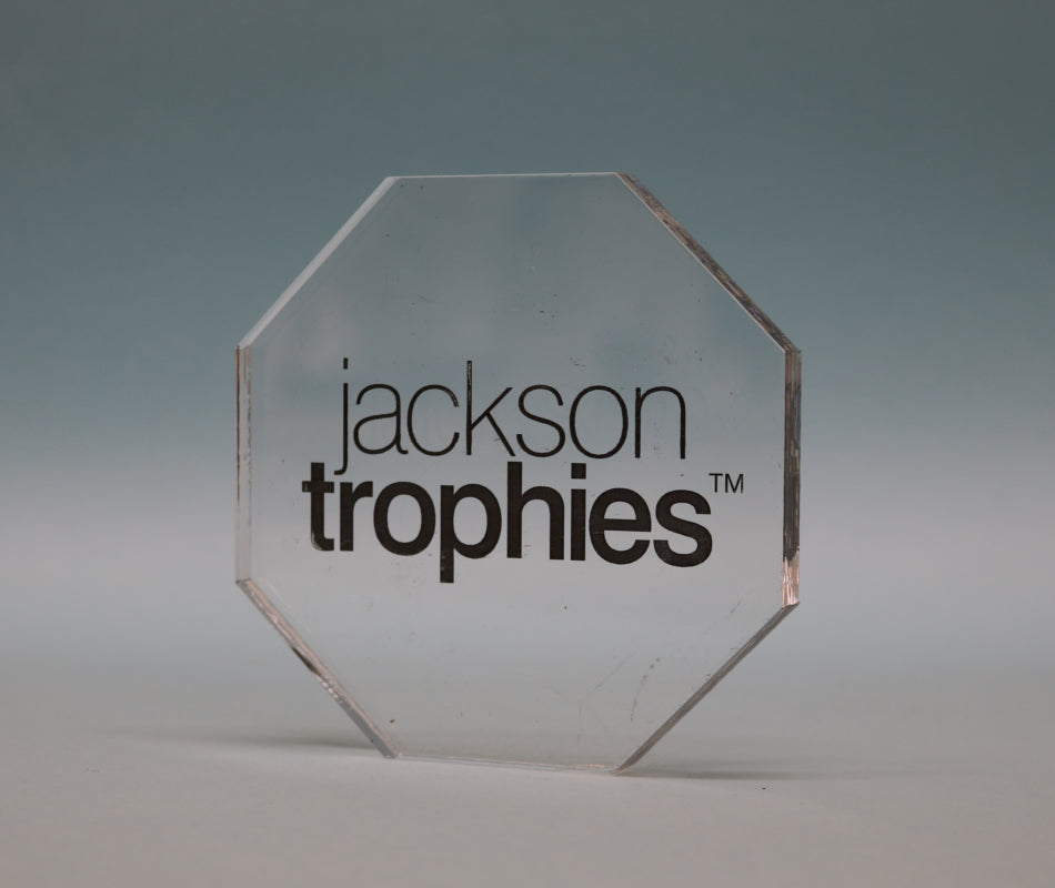 Freestanding Acrylic Octagon Award - 3 Sizes