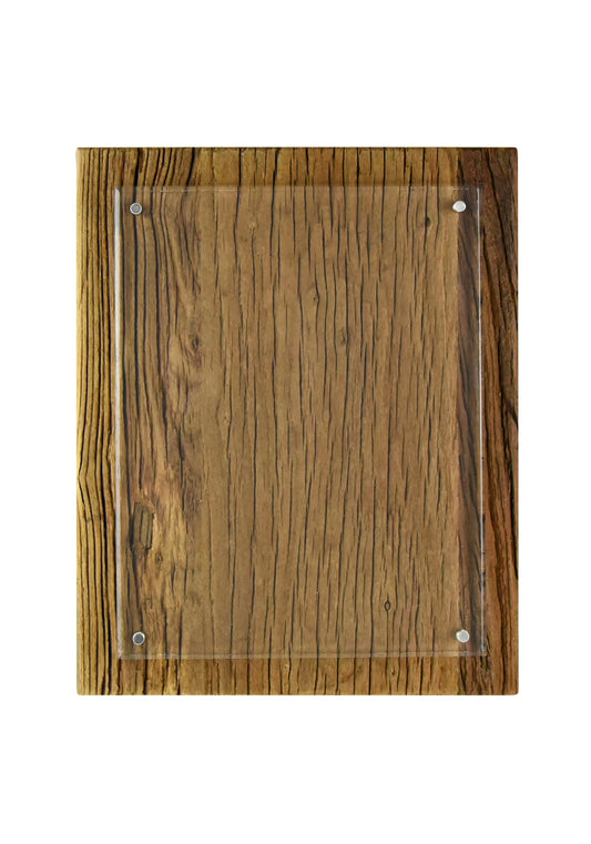 Wood Plaque with Acrylic front - 3 Sizes