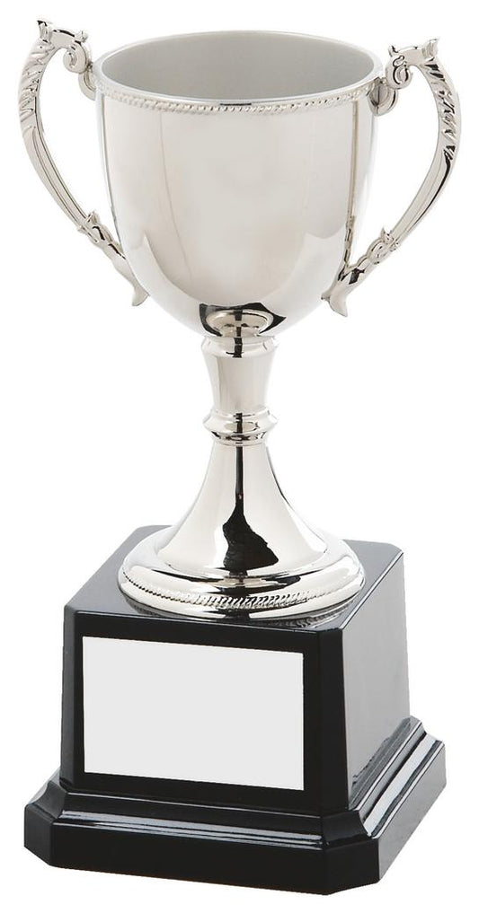 Nickel Plated Trophy Cup Winged