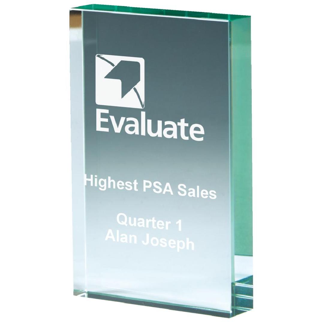 Jade Glass Block Award - 3 Awards