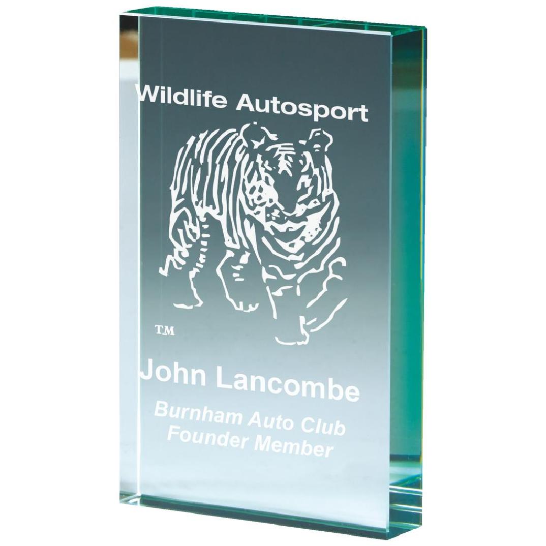 Jade Glass Block Award - 3 Awards