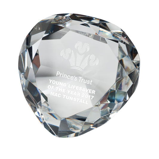 Venus Optical Crystal Paperweight 80mm