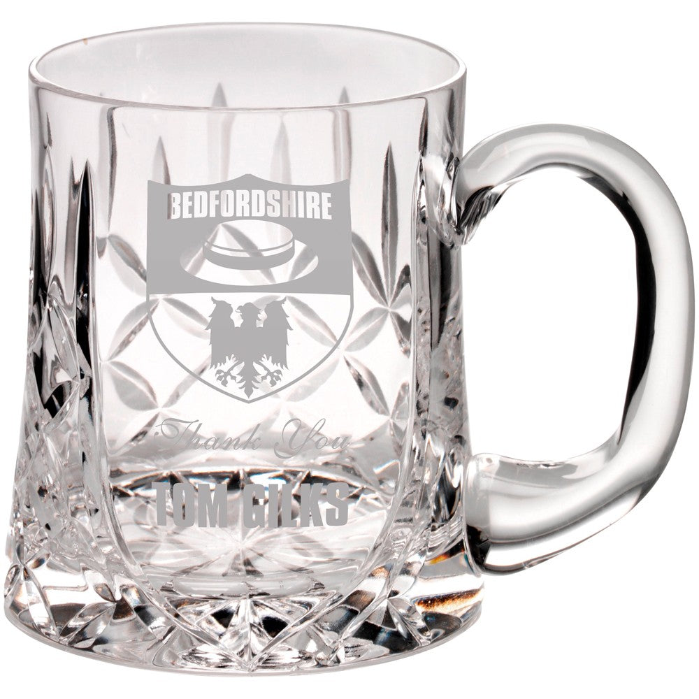 14cm 610Ml Glass Tankard - Blank Panel