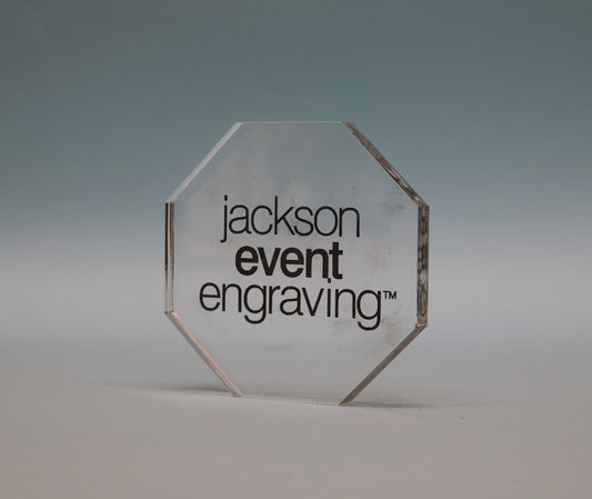 Freestanding Acrylic Octagon Award - 3 Sizes