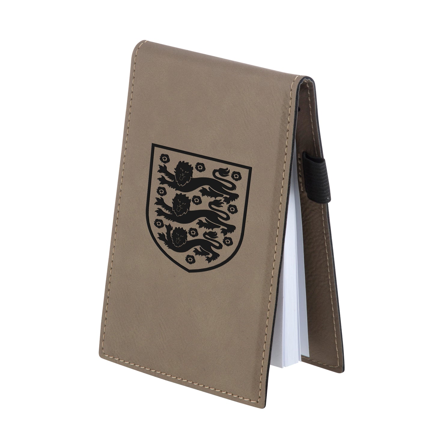 Leatherette Small Brown Note Pad Holder