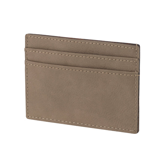 Leatherette Brown Credit Card Holder
