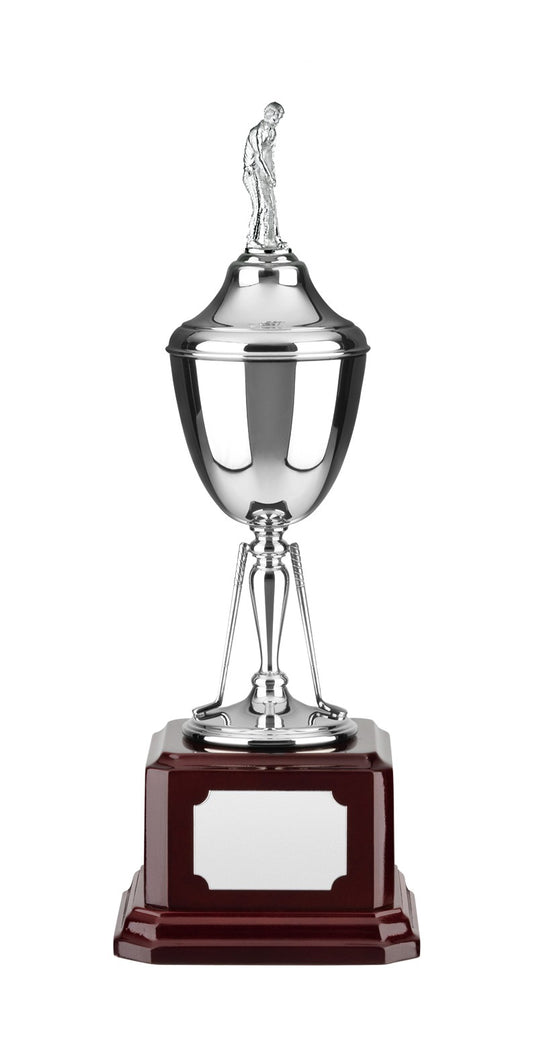 29cm Nickel Plated Golf Award