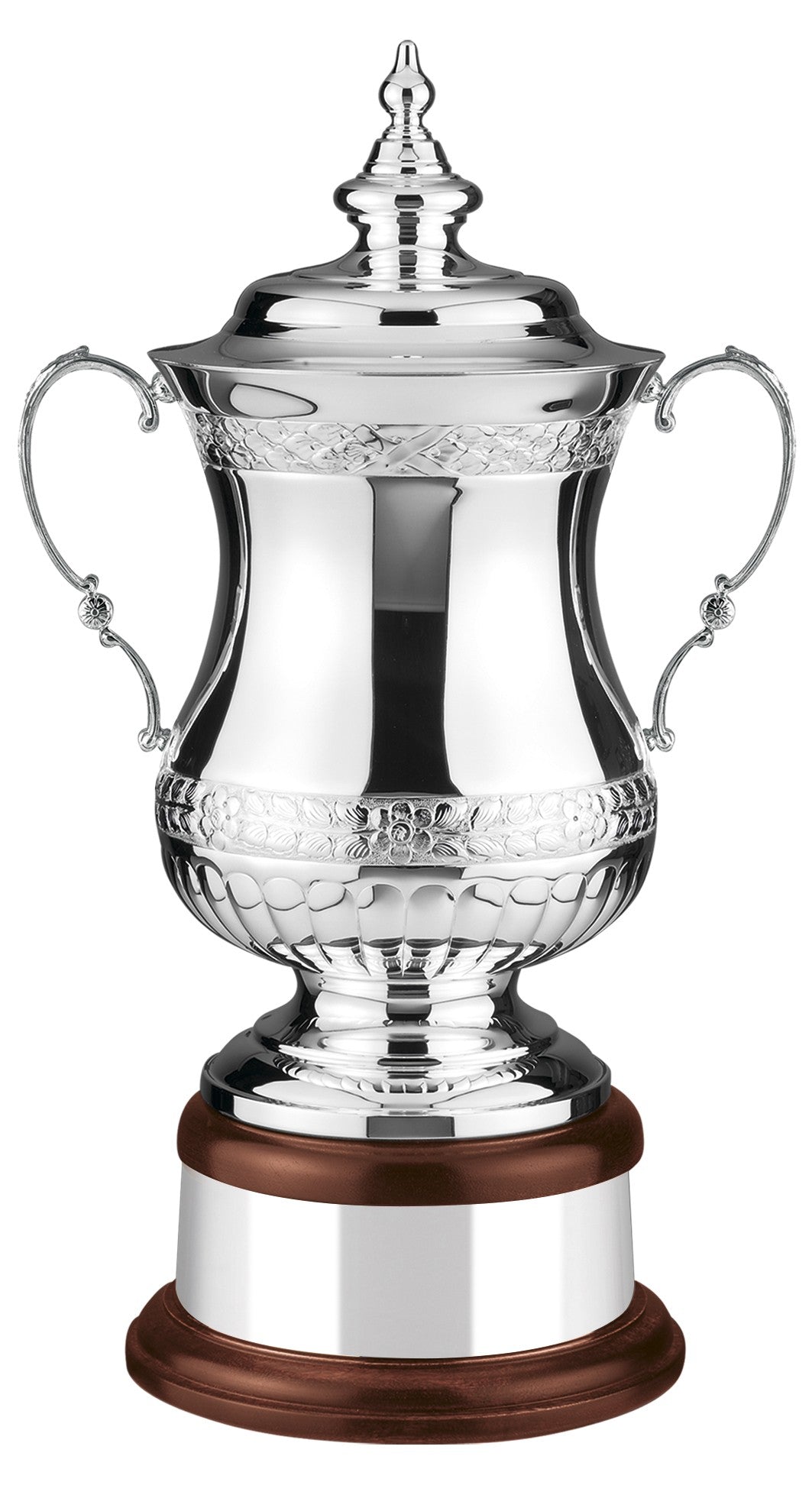 45.5cm Silver Plated Hand Chased Heros Award