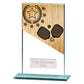 Mustang Pickleball Jade Glass Award