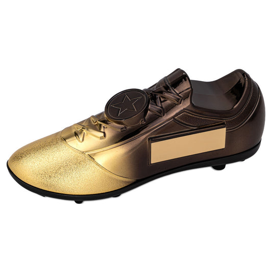 Filled Plastic Footballl Boot Gold|black