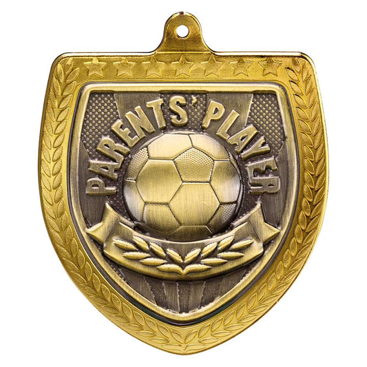 Cobra Football Parents Player Shield Medal Gold