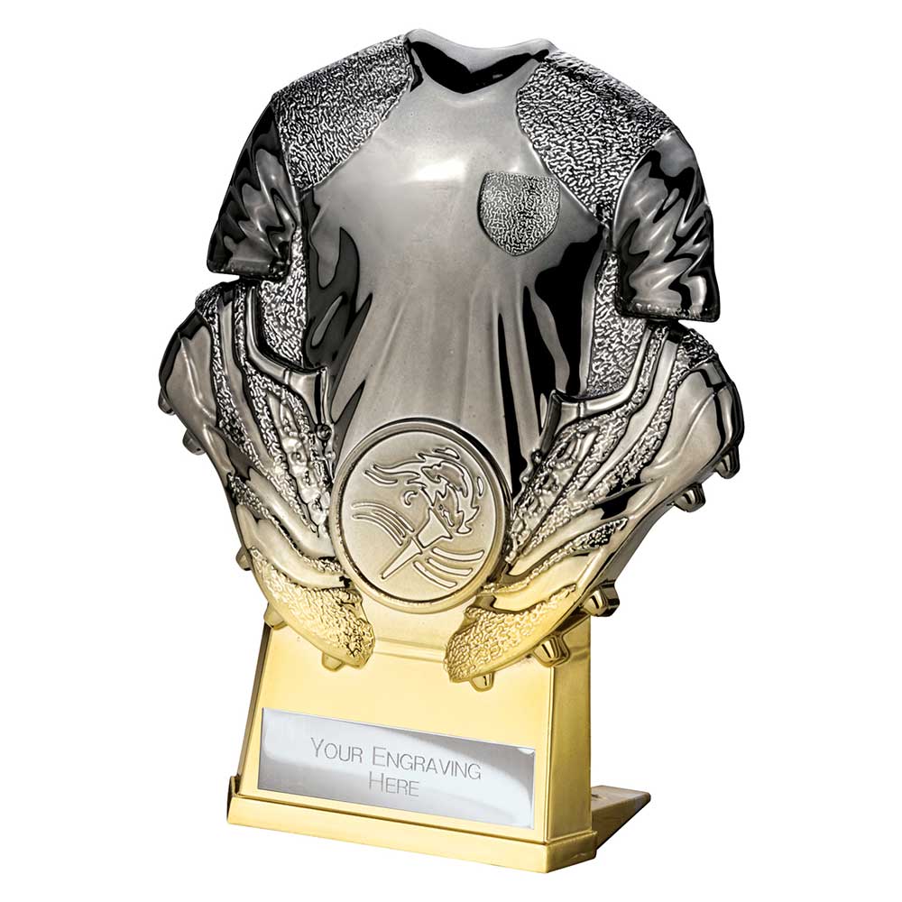 Invincible Football Heavyweight Shirt Gunmetal to Gold